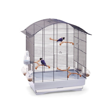 IMAC AGATA Cage 58x33x62,5cm for Canaries, Parakeets and Exotic Birds- BLUE/GHIACCIO
